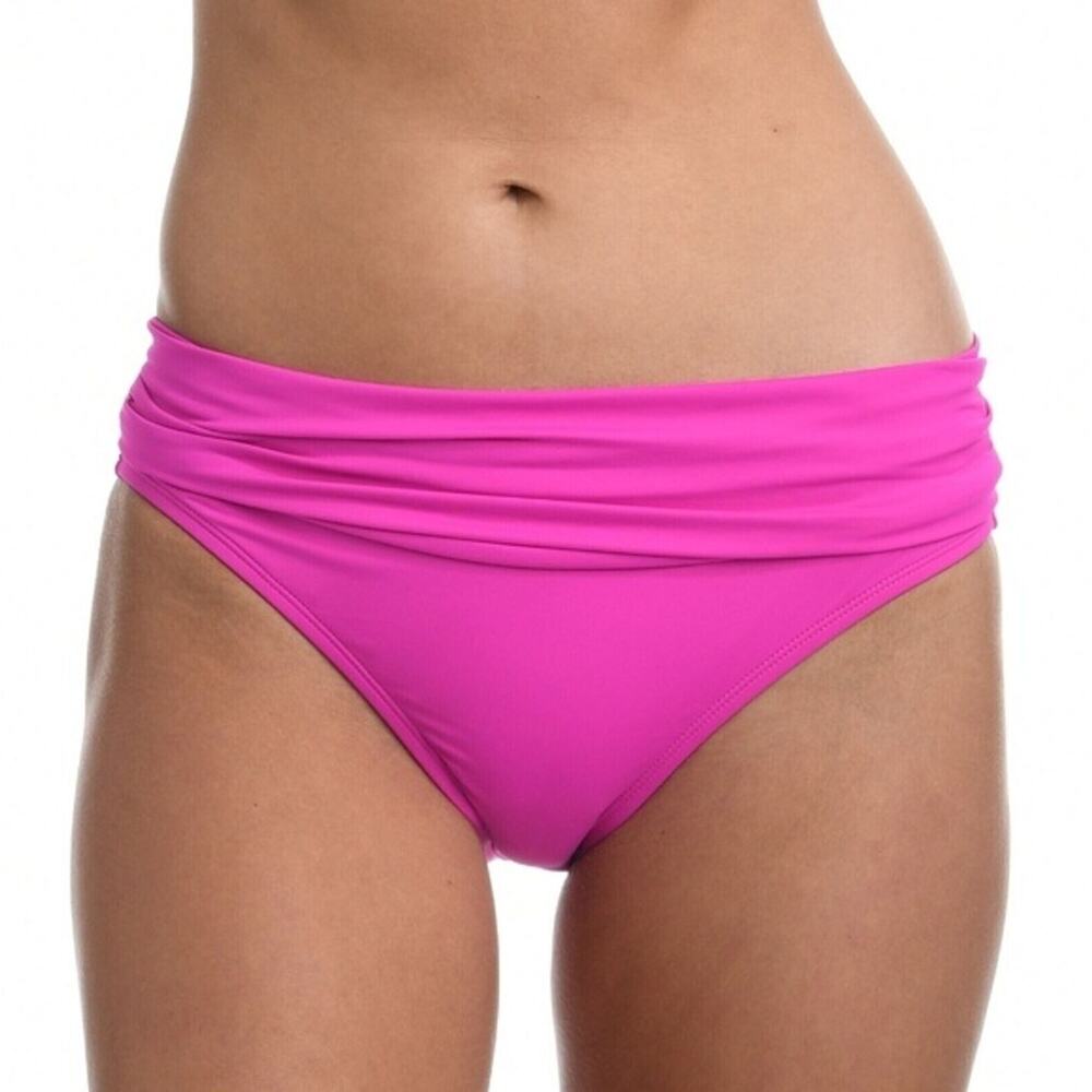 La Blanca Island Hipster Bikini Bottoms in Orchid Size 16 Fuchsia